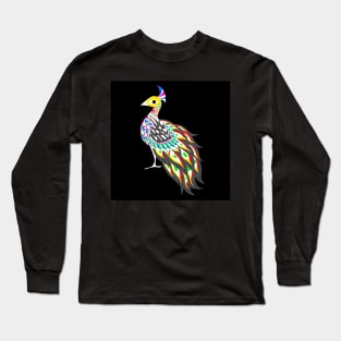 ecopop peacock queen in royal pattern art Long Sleeve T-Shirt